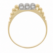 Anello - 18 carati Oro bianco, Oro giallo - 0.375ct. tw. Diamante (Naturale) - Made in Italy - Handmade