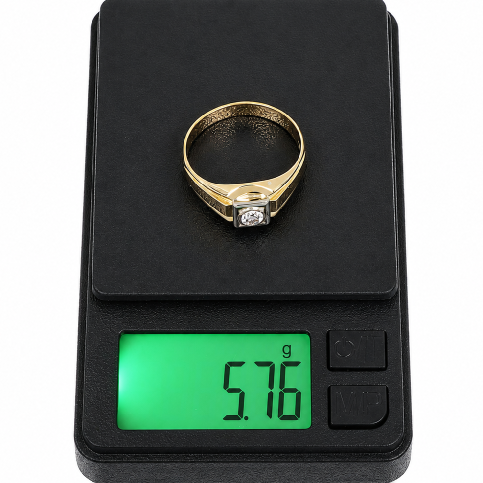 Anello - 18 carati Oro bianco, Oro giallo - 0.35ct. tw. Diamante (Naturale) - Made in Italy - Handmade