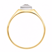 Anello - 18 carati Oro bianco, Oro giallo - 0.35ct. tw. Diamante (Naturale) - Made in Italy - Handmade