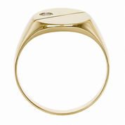 Anello - 18 carati Oro giallo - 0.07ct. tw. Diamante (Naturale) - Made in Italy - Handmade