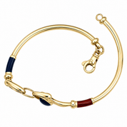 Bracciale - 18 carati Oro giallo - 1.50ct. tw. Zaffiro - Handmade - Made in Italy
