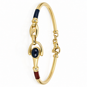 Bracciale - 18 carati Oro giallo - 1.50ct. tw. Zaffiro - Handmade - Made in Italy
