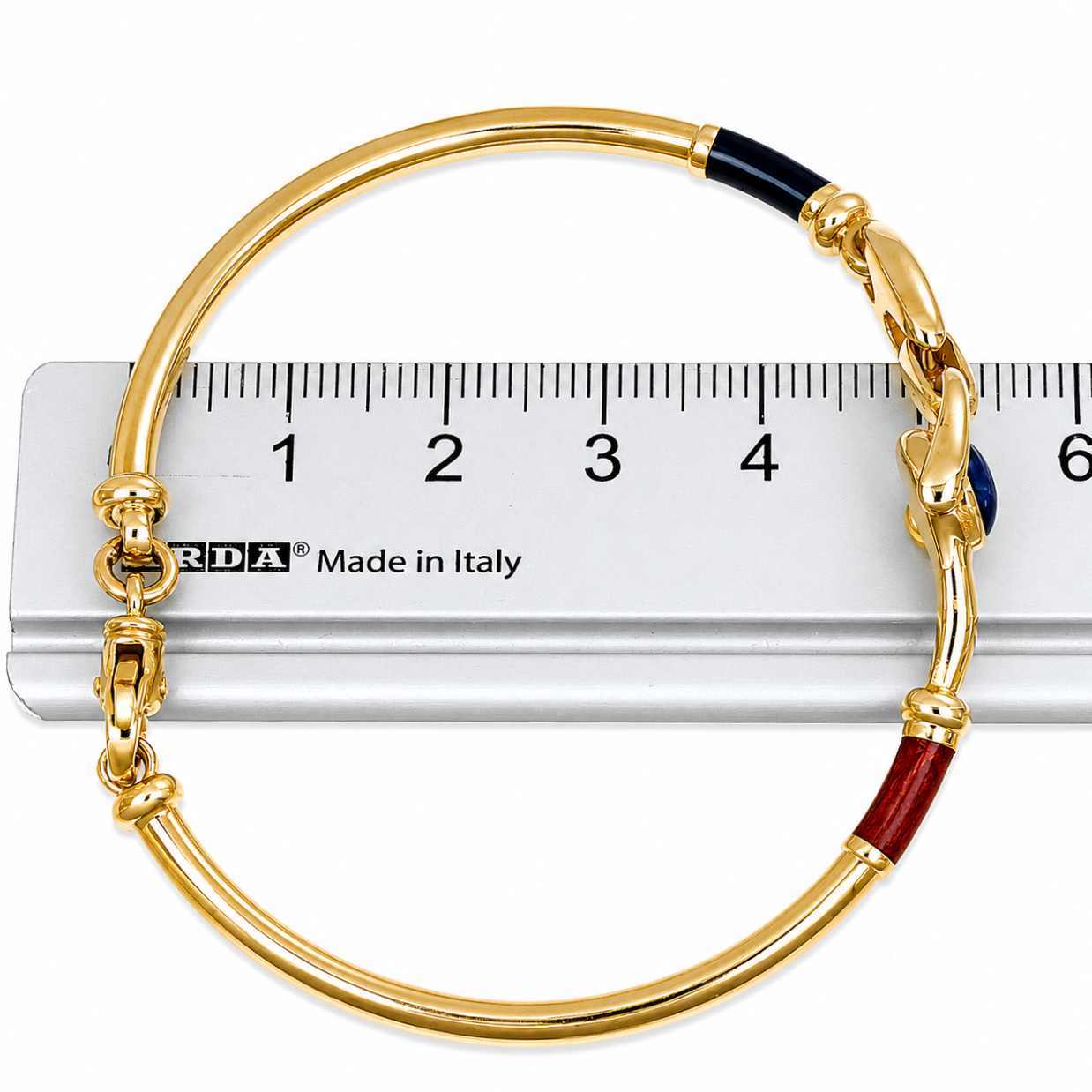 Bracciale - 18 carati Oro giallo - 1.50ct. tw. Zaffiro - Handmade - Made in Italy