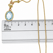 Collana con ciondolo - 18 carati Oro giallo, Oro rosa - 4.50ct. tw. Topazio - Made in Italy - Handmade