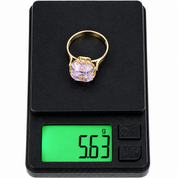 Anello - 18 carati Oro giallo - 5.00ct. tw. Quarzo - Made in Italy - Handmade