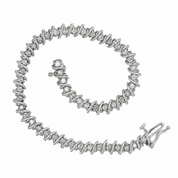 Bracciale - 18 carati Oro bianco - 2.00ct. tw. Diamante (Naturale) - Made in Italy - Handmade