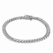 Bracciale - 18 carati Oro bianco - 2.00ct. tw. Diamante (Naturale) - Made in Italy - Handmade