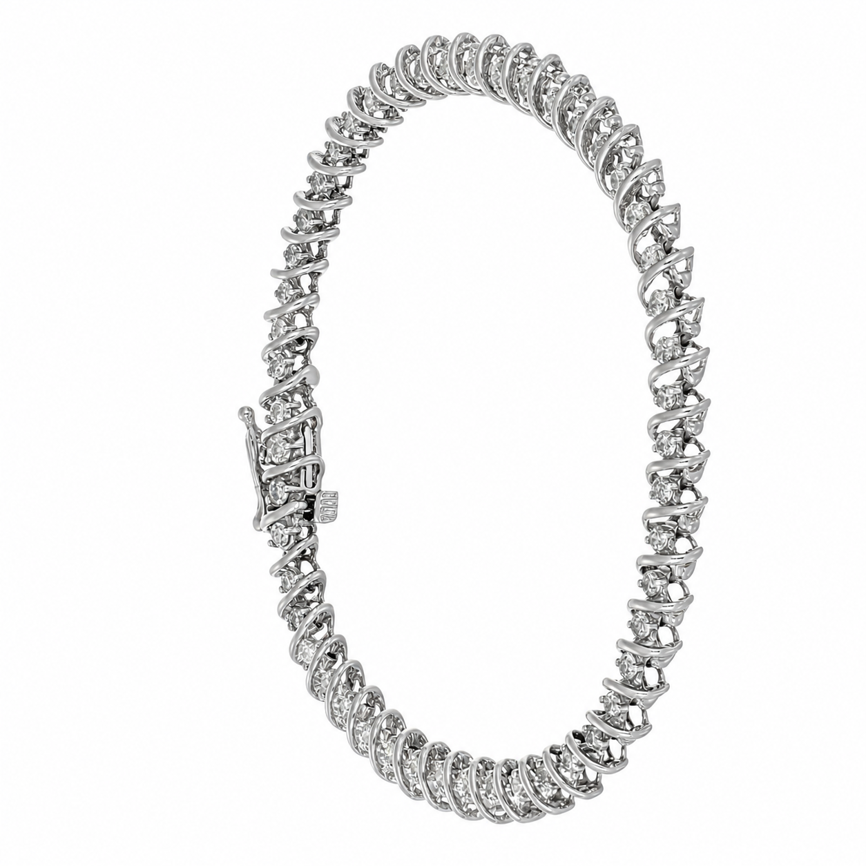 Bracciale - 18 carati Oro bianco - 2.00ct. tw. Diamante (Naturale) - Made in Italy - Handmade