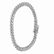 Bracciale - 18 carati Oro bianco - 2.00ct. tw. Diamante (Naturale) - Made in Italy - Handmade