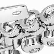 Bracciale - 18 carati Oro bianco - 0.90ct. tw. Diamante (Naturale) - Made in Italy - Handmade