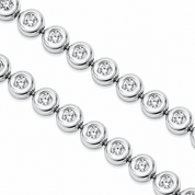 Bracciale - 18 carati Oro bianco - 0.90ct. tw. Diamante (Naturale) - Made in Italy - Handmade