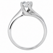 Anello - 18 carati Oro bianco - 0.70ct. tw. Diamante (Naturale) - Made in Italy - Handmade