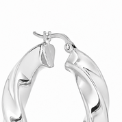 Orecchini - 18 carati Oro bianco - Made in Italy - Handmade
