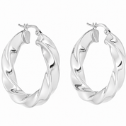 Orecchini - 18 carati Oro bianco - Made in Italy - Handmade