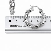Orecchini - 18 carati Oro bianco - Made in Italy - Handmade