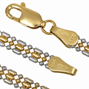Bracciale - 18 carati Oro giallo, Oro bianco - Handmade - Made in Italy