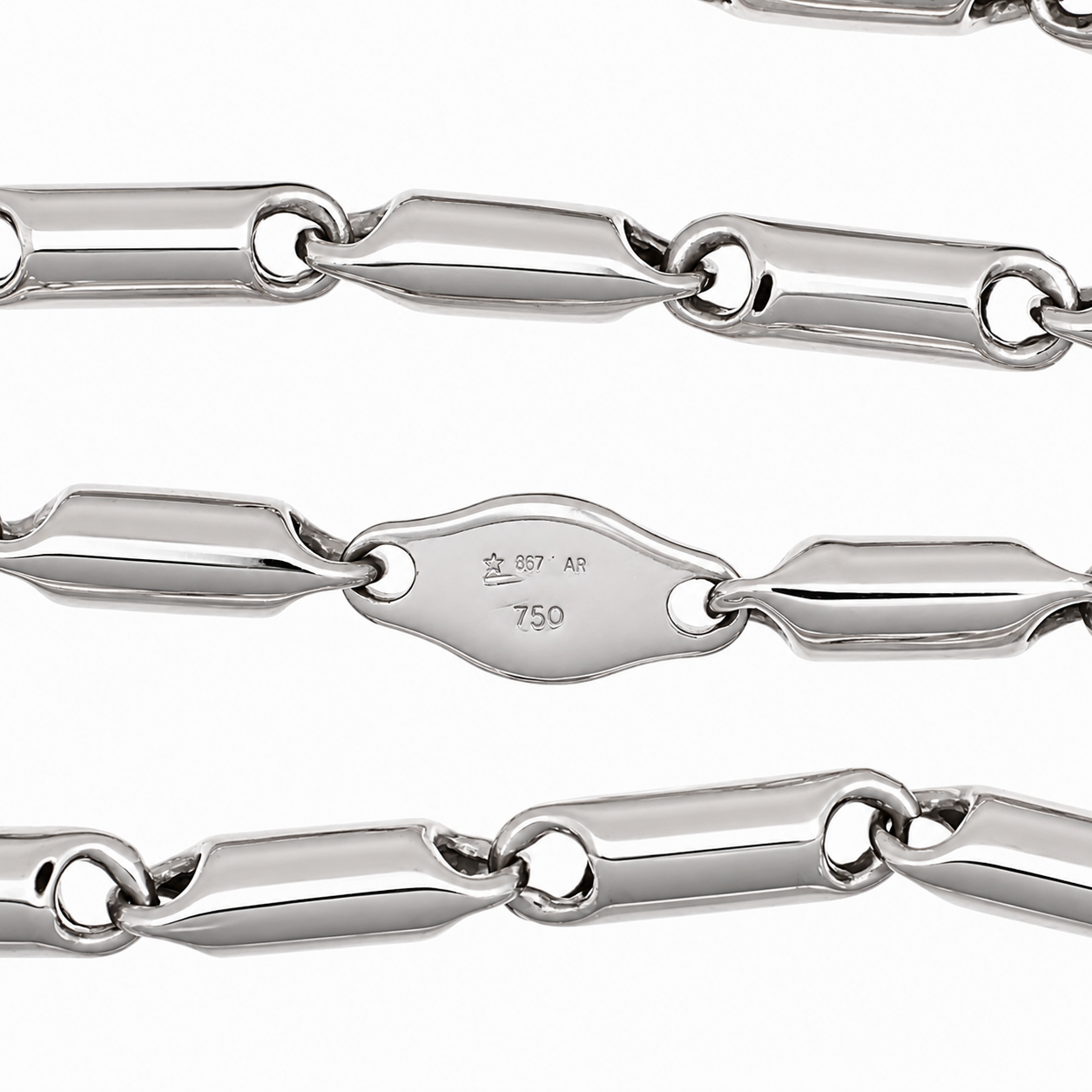 Collana - 18 carati Oro bianco - Made in Italy