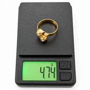 Anello - 18 carati Oro giallo - 0.14ct. tw. Diamante (Naturale) - Made in Italy - HandMade