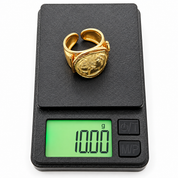 Anello - 18 carati Oro giallo - Made in Italy - HandMade