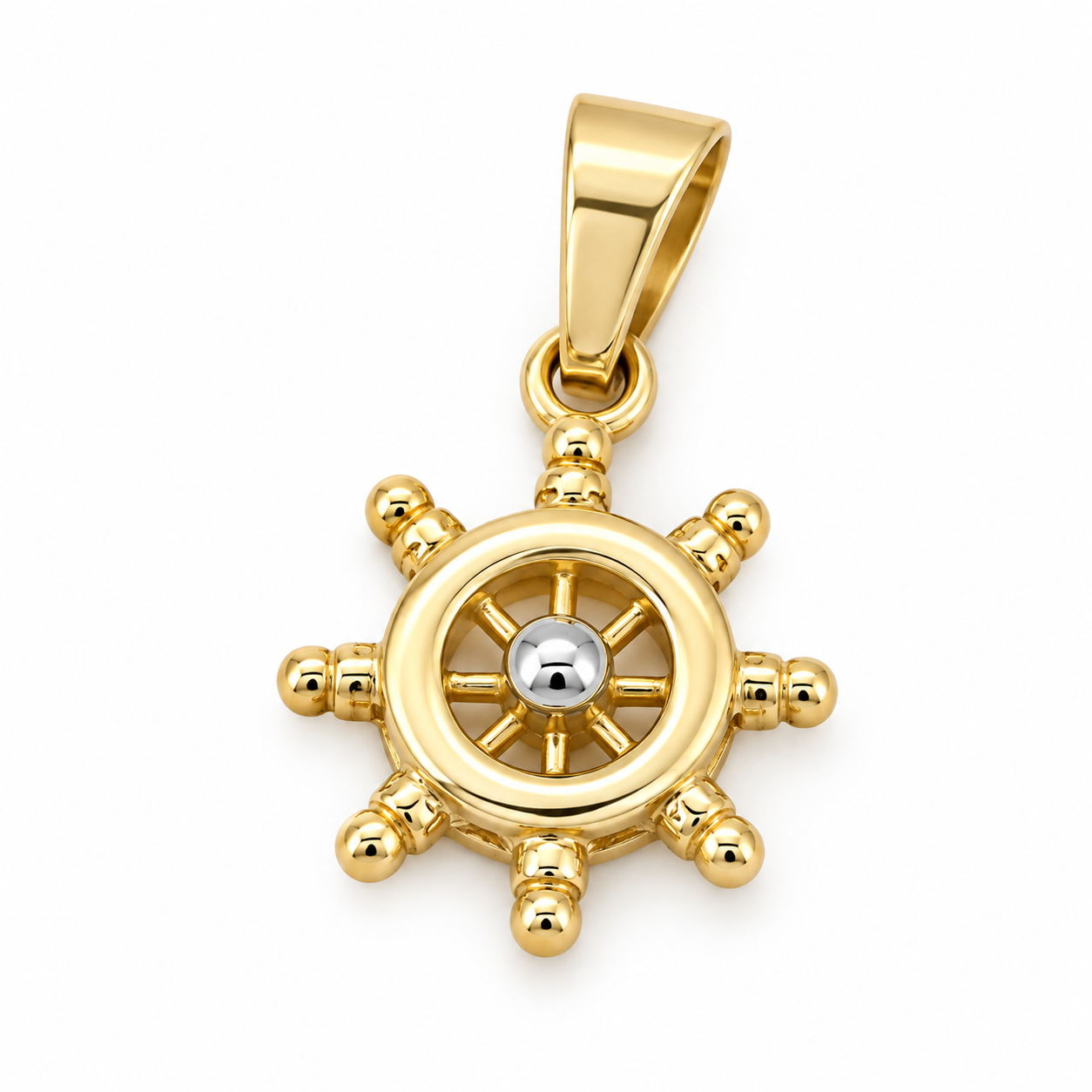 Ciondolo - 18 carati Oro giallo, Oro bianco - Made in Italy - HandMade