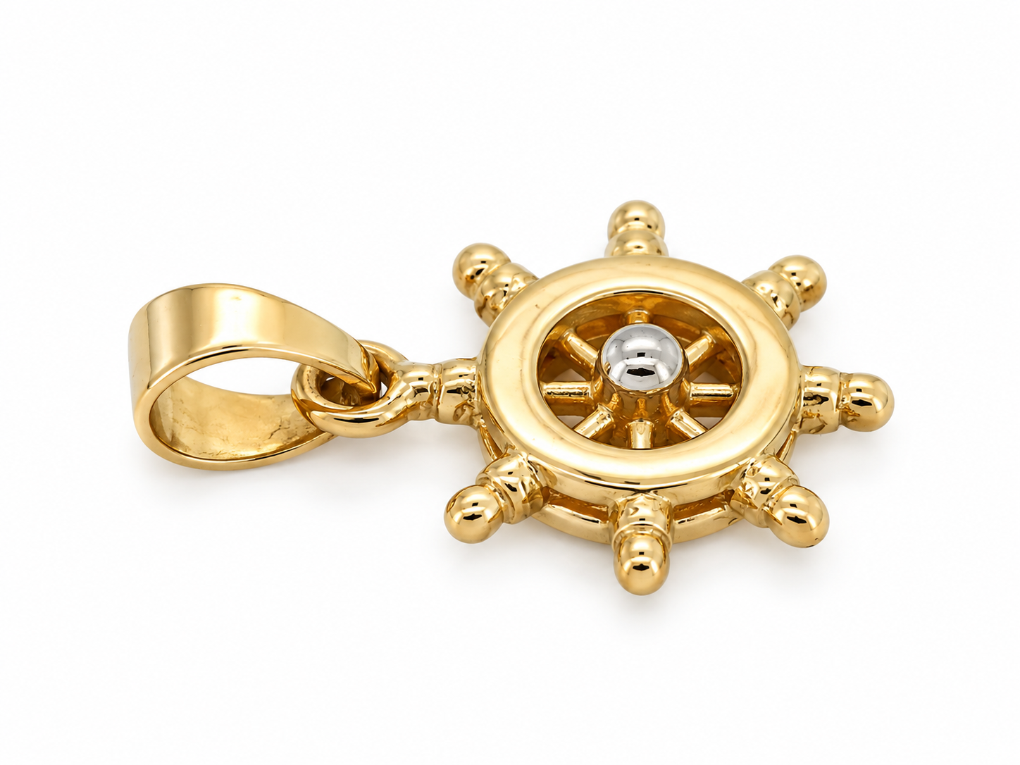 Ciondolo - 18 carati Oro giallo, Oro bianco - Made in Italy - HandMade
