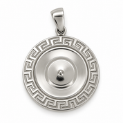 Ciondolo - 18 carati Oro bianco - Made in Italy - HandMade