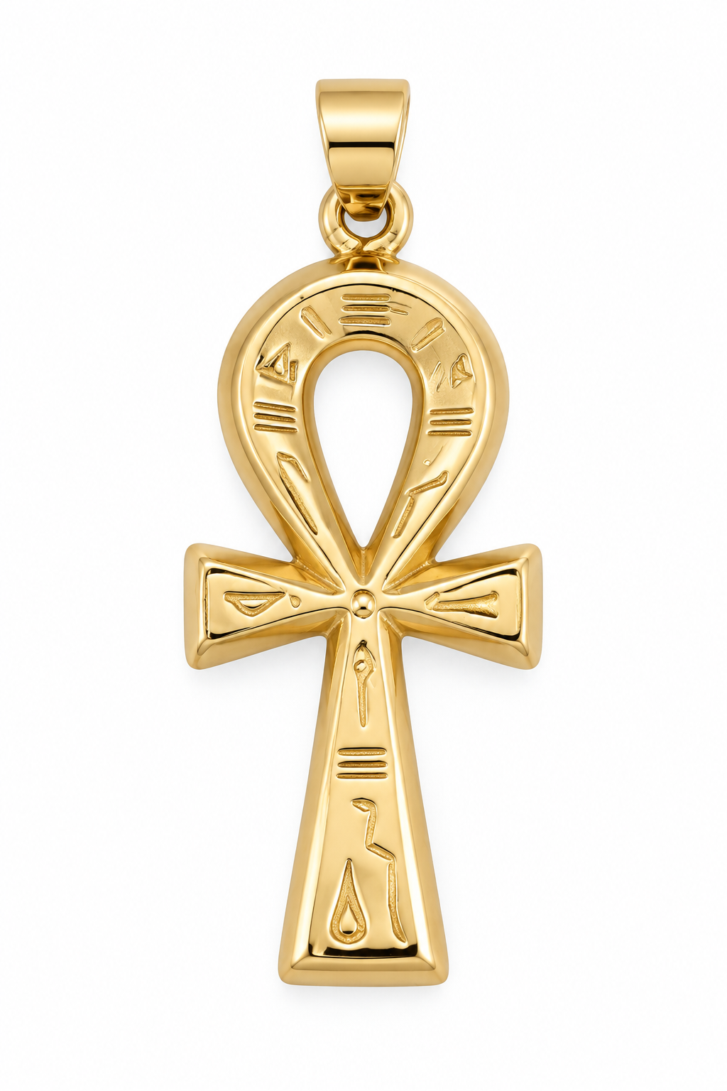 Ciondolo a croce - 18 carati Oro giallo - Made in Italy - HandMade