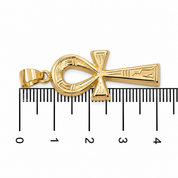 Ciondolo a croce - 18 carati Oro giallo - Made in Italy - HandMade