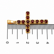 Ciondolo - 18 carati Oro giallo - 1.43ct. tw. Granato - Made in Italy - HandMade
