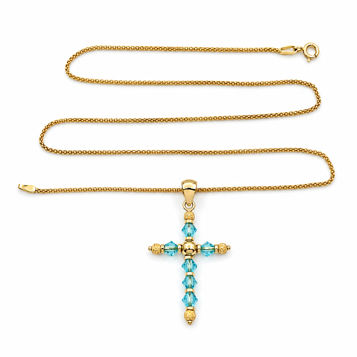 Collana con ciondolo - 18 carati Oro giallo - 0.60ct. tw. Topazio - Made in Italy - Handmade