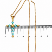 Collana con ciondolo - 18 carati Oro giallo - 0.60ct. tw. Topazio - Made in Italy - Handmade
