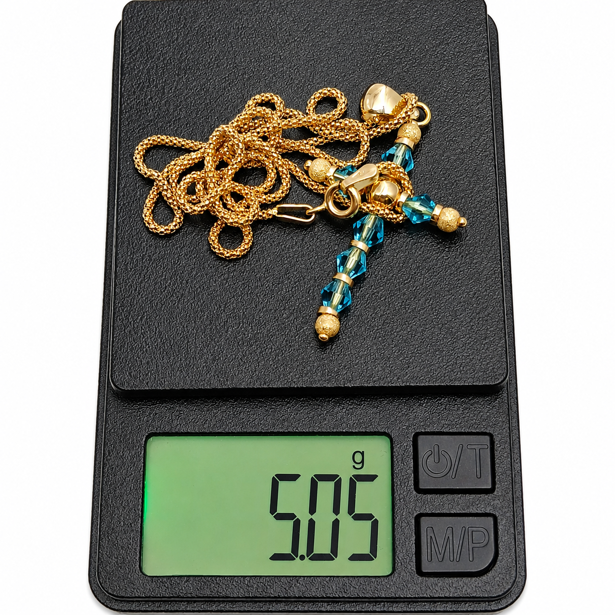 Collana con ciondolo - 18 carati Oro giallo - 0.60ct. tw. Topazio - Made in Italy - Handmade