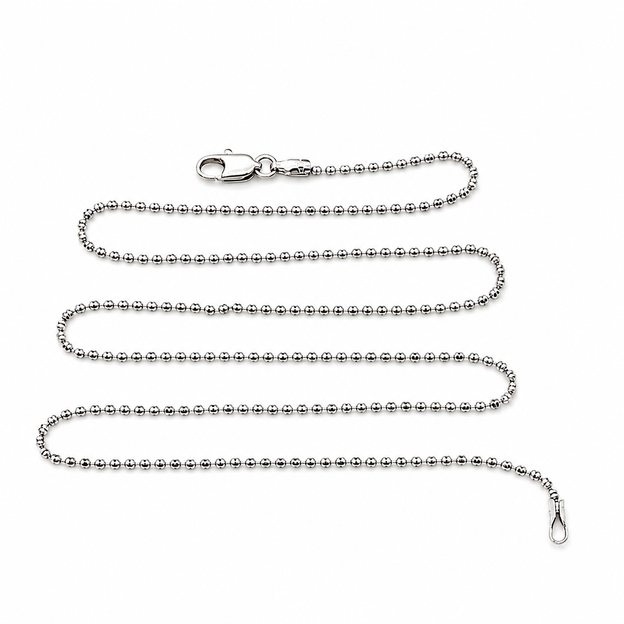 Collana - 18 carati Oro bianco - Made in Italy - Handmade