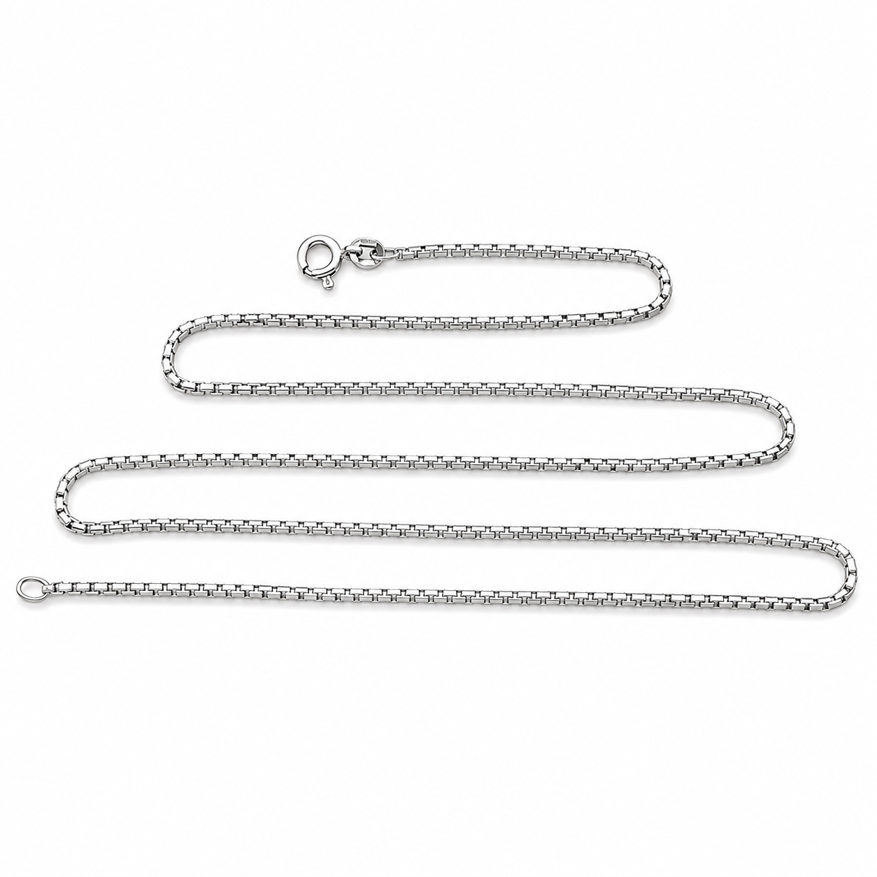 Collana - 18 carati Oro bianco - Made in Italy - Handmade