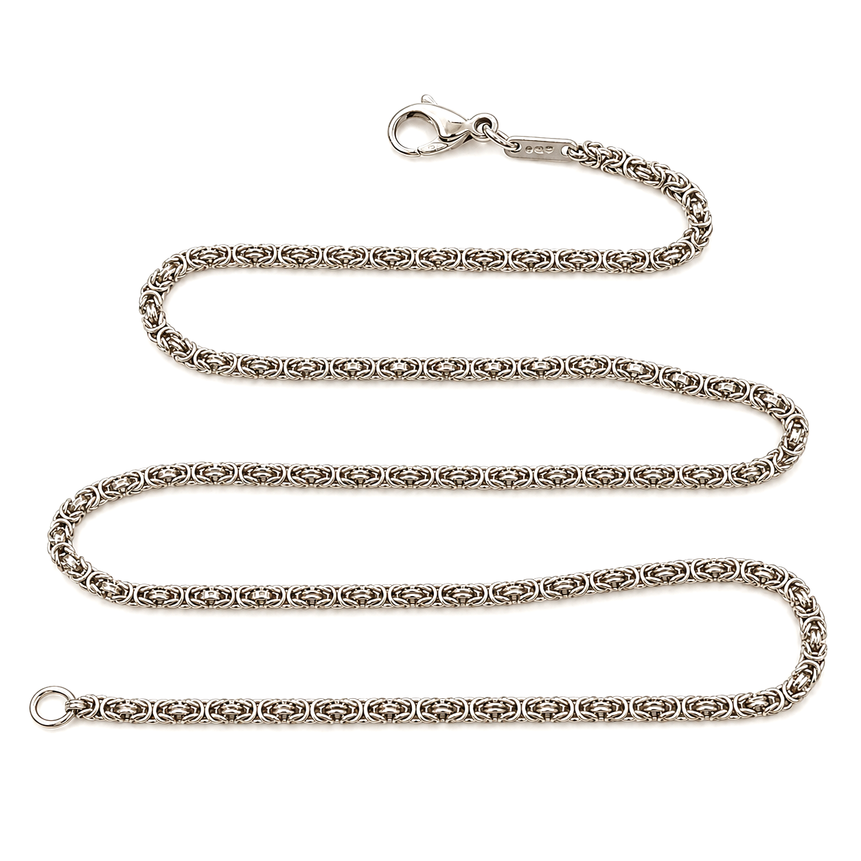 Collana - 18 carati Oro bianco - Made in Italy - Handmade