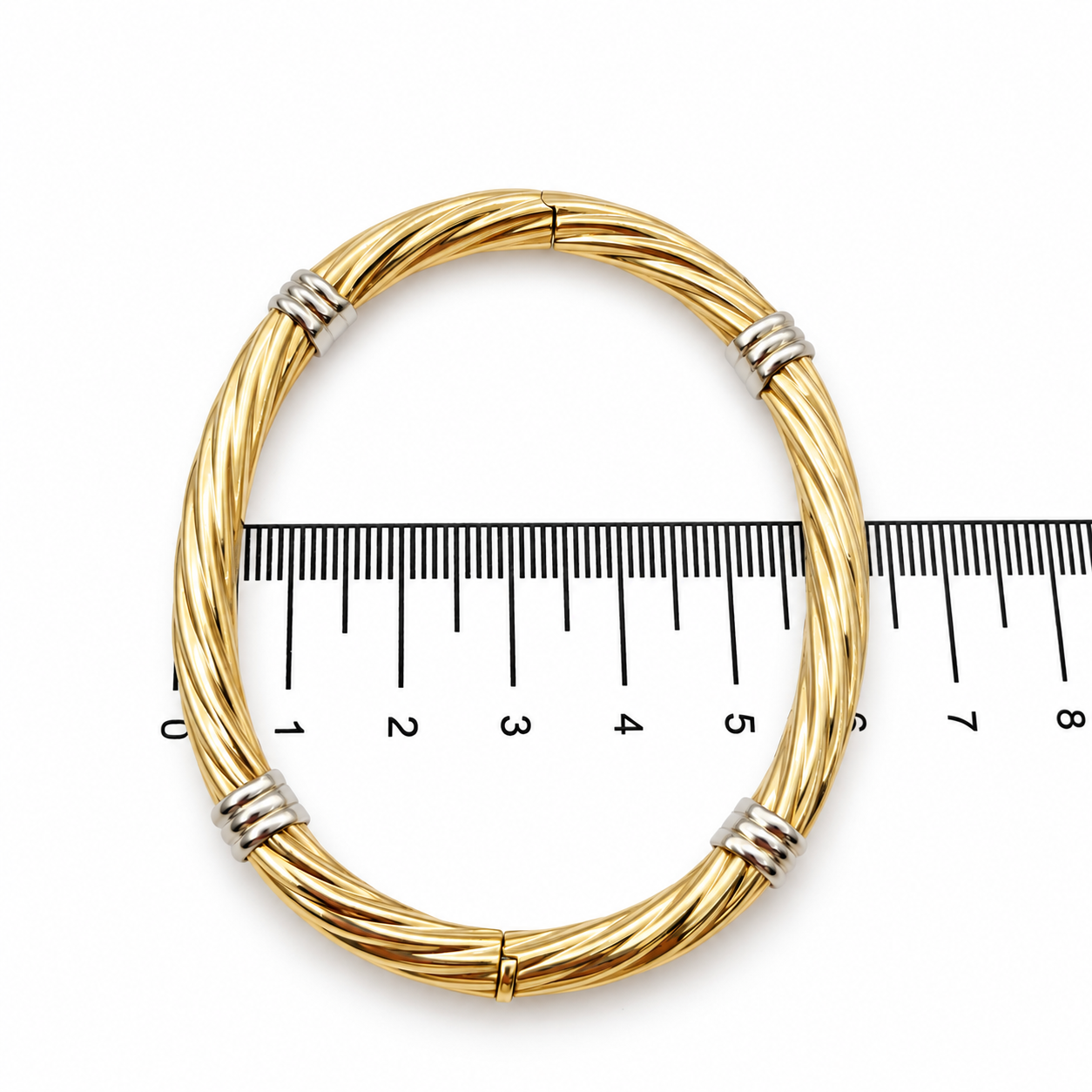 Bracciale - 18 carati Oro giallo, Oro bianco - Made in Italy - Handmade