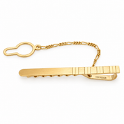 Fermacravatta - 18 carati Oro giallo - Made in Italy - Handmade
