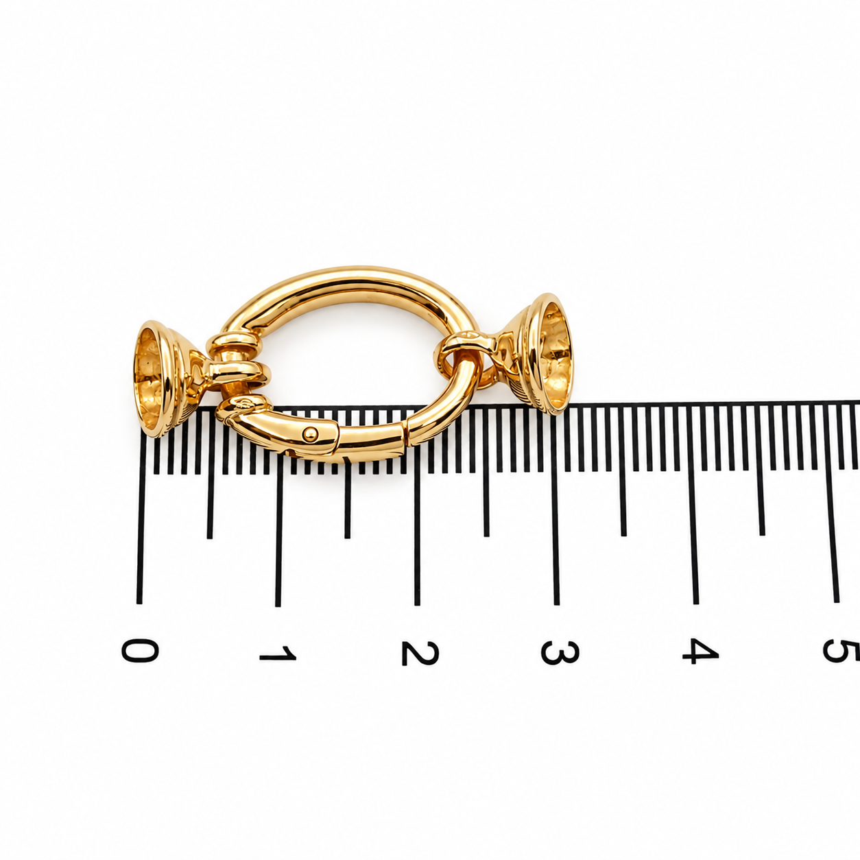 Chiusura per collana - 18 carati Oro giallo - Made in Italy - Handmade