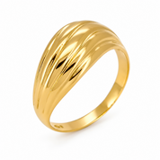 Anello - 18 carati Oro giallo - Made in Italy - Handmade