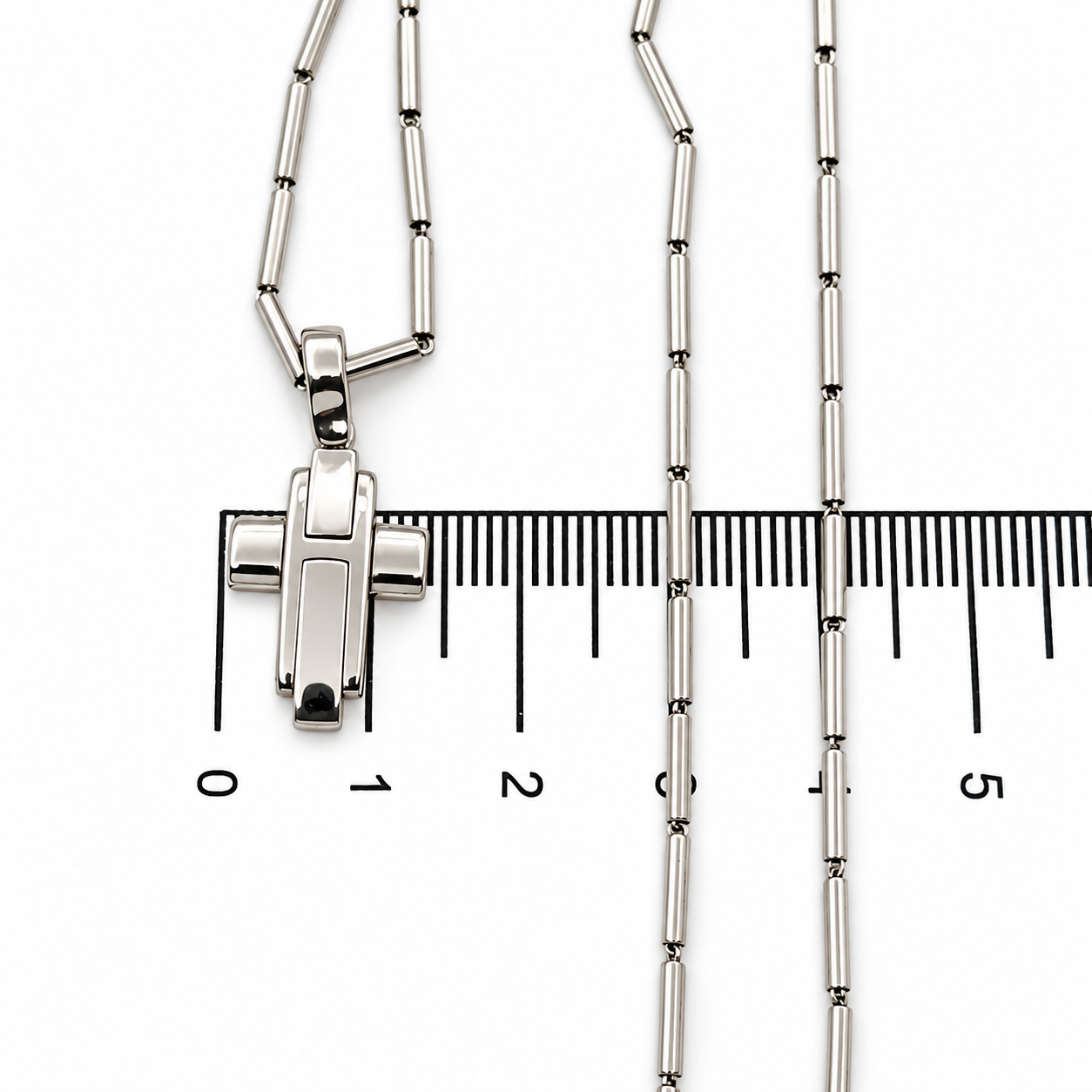 Collana con ciondolo - 18 carati Oro bianco - Made in Italy - HandMade