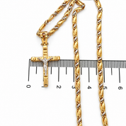 Collana con ciondolo - 18 carati Oro giallo, Oro bianco - Made in Italy - HandMade