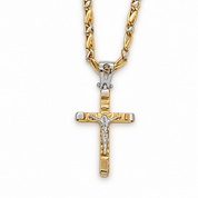 Collana con ciondolo - 18 carati Oro giallo, Oro bianco - Made in Italy - HandMade
