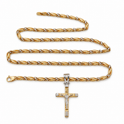 Collana con ciondolo - 18 carati Oro giallo, Oro bianco - Made in Italy - HandMade