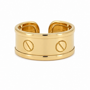 Anello - 18 carati Oro giallo - Made in Italy - HandMade