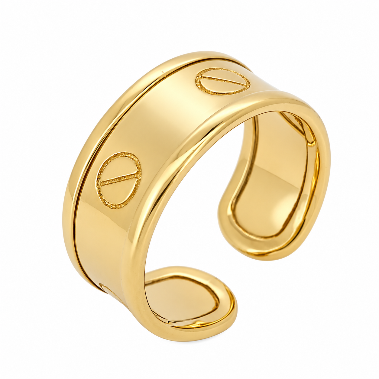 Anello - 18 carati Oro giallo - Made in Italy - HandMade