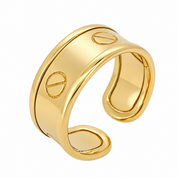 Anello - 18 carati Oro giallo - Made in Italy - HandMade