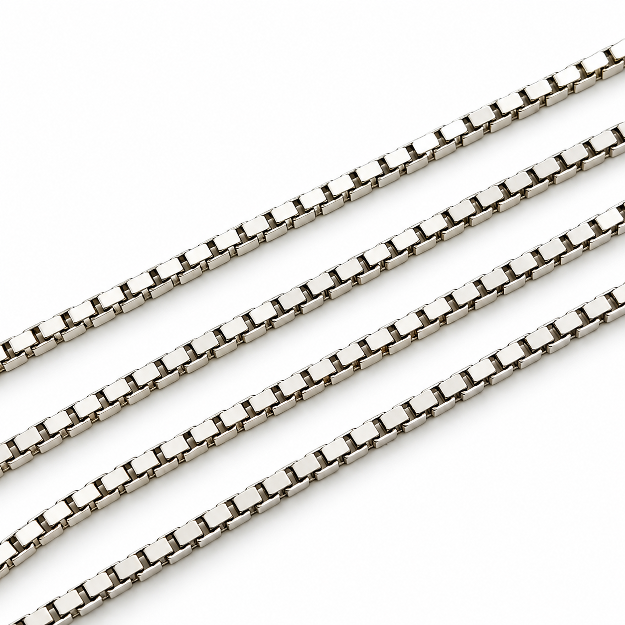 Necklace - 18 carat White gold - Made in Italy - Handmade