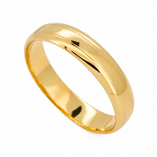 Anello - 18 carati Oro giallo - 0.04ct. tw. Diamante (Naturale) - Made in Italy - Handmade