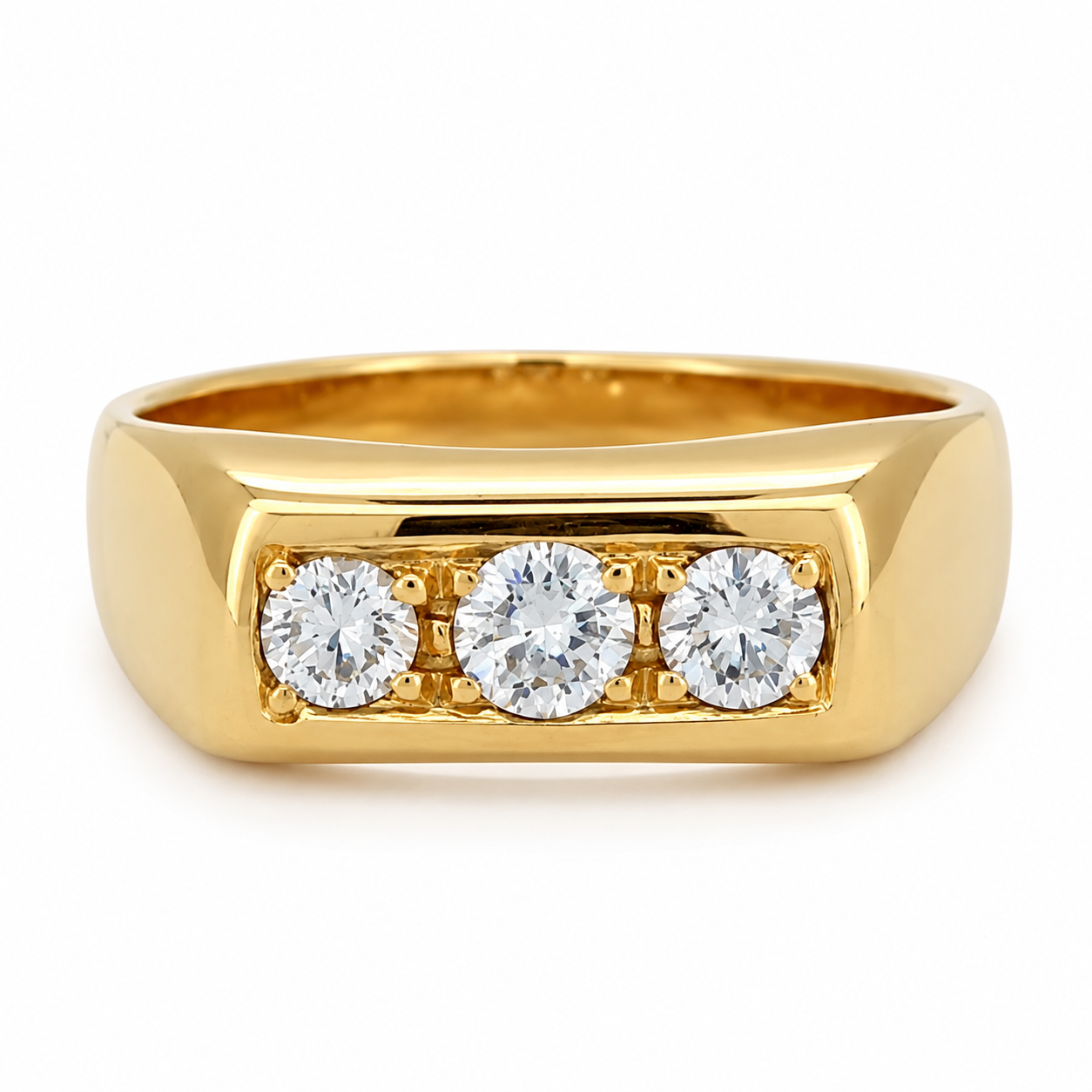 Anello - 18 carati Oro giallo - 0.52ct. tw. Diamante (Naturale) - Made in Italy - Handmade