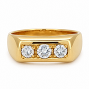 Anello - 18 carati Oro giallo - 0.52ct. tw. Diamante (Naturale) - Made in Italy - Handmade